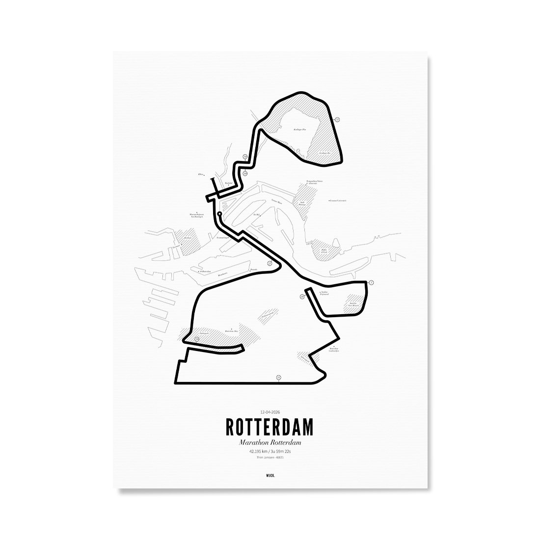 Poster of Marathon Rotterdam 2026 | WIJCK.